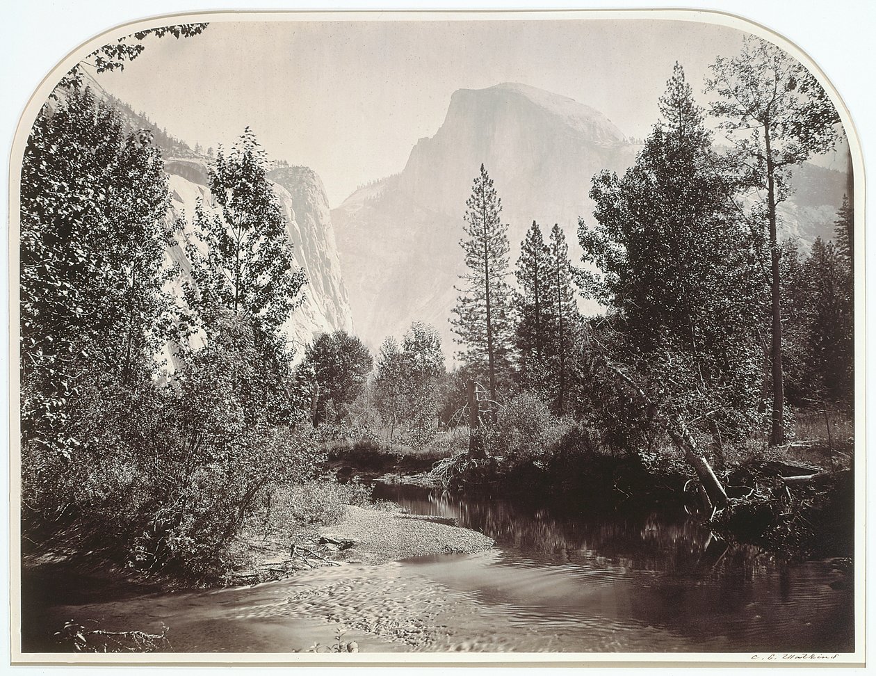 Taysayac, Half Dome, 4967 Fuß, Yosemite von Carleton Emmons Watkins