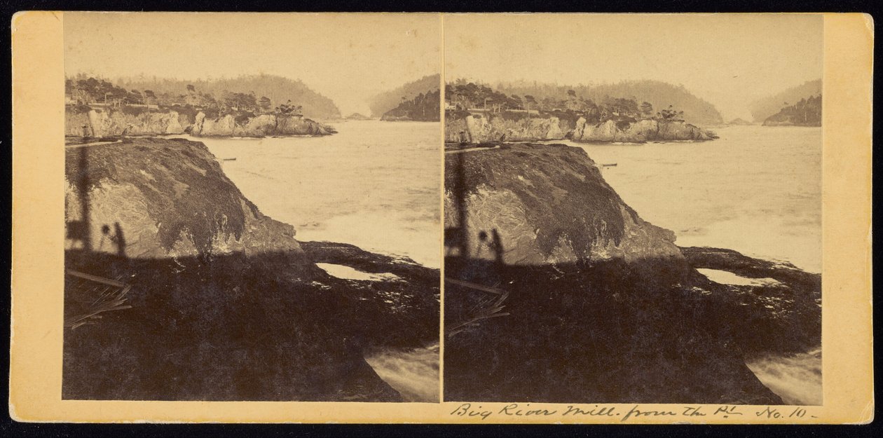 Große Flussmühle vom Punkt von Carleton Watkins