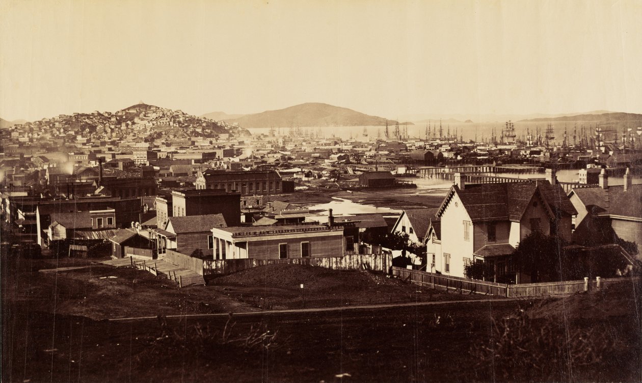 [Stadtfront vom Rincon Hill im Jahr 1860] von Carleton Watkins