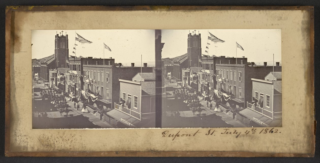 Dupont Street, 4. Juli 1862 von Carleton Watkins