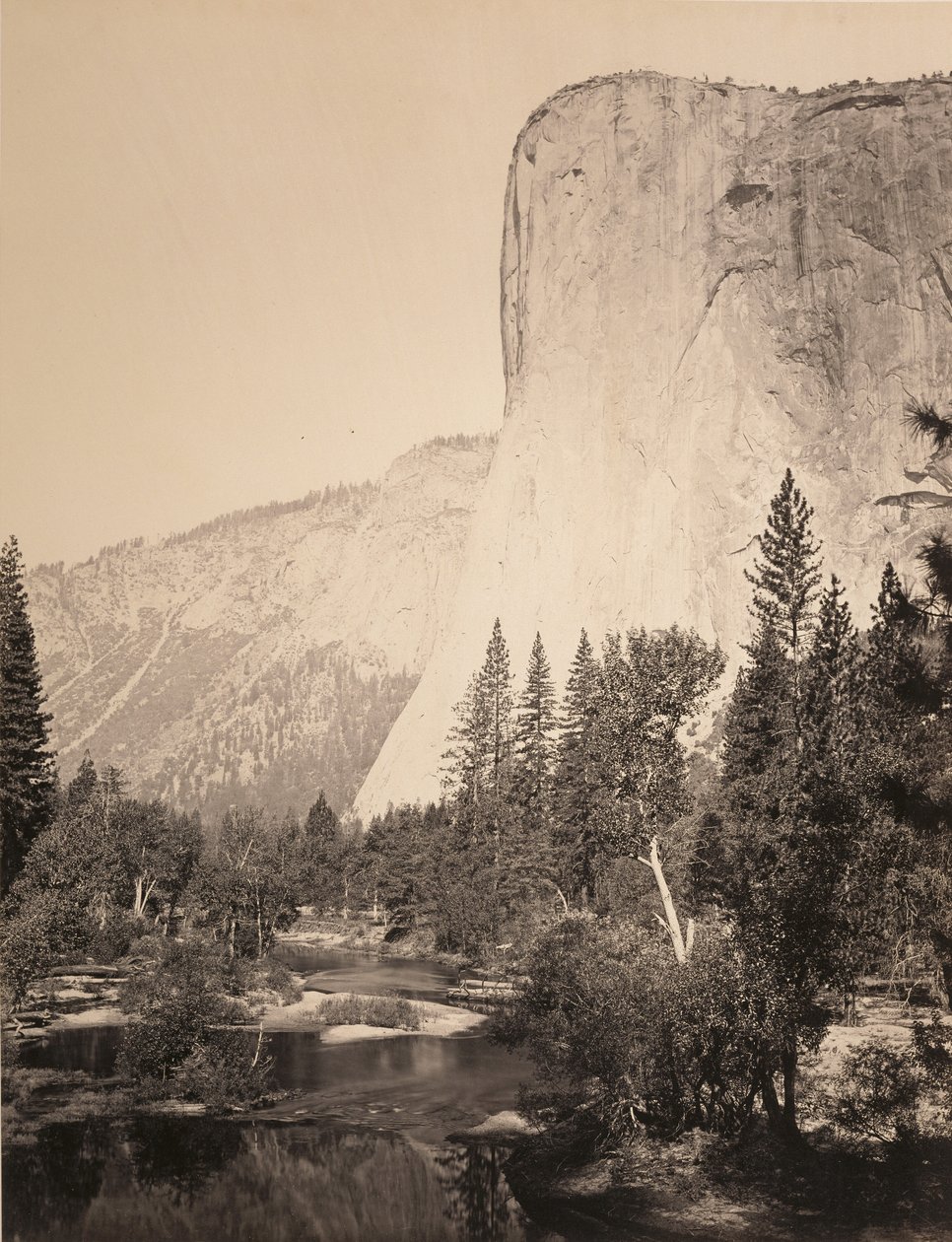 El Capitan (3600 ft.) Yosemite von Carleton Watkins