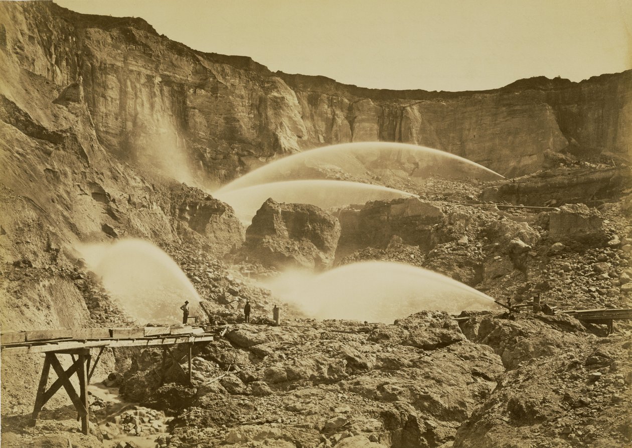 Malakoff-Diggings, Nevada County, Kalifornien von Carleton Watkins