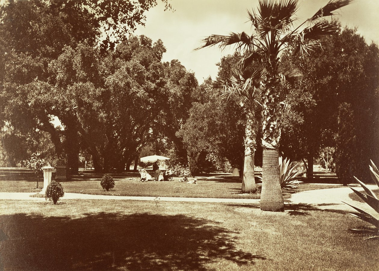 Thurlow Lodge - Zelt und Familiengruppe von Carleton Watkins