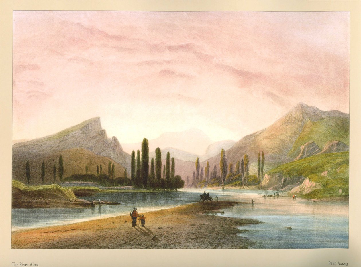 Carlo Bossoli. Fluss Alma von Carlo Bossoli