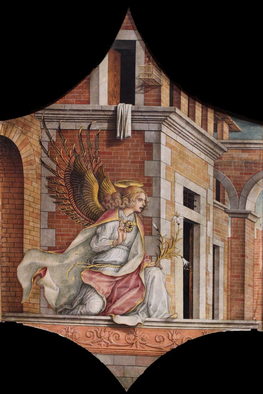 Altartriptychon, linker Aufsatz von Carlo Crivelli