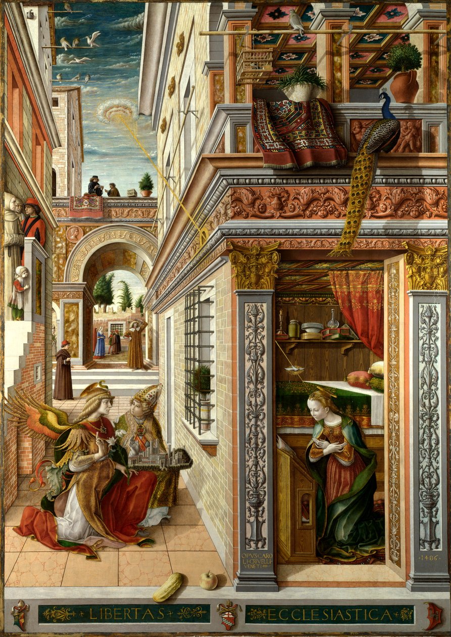 Verkündigung mit St. Emidius von Carlo Crivelli