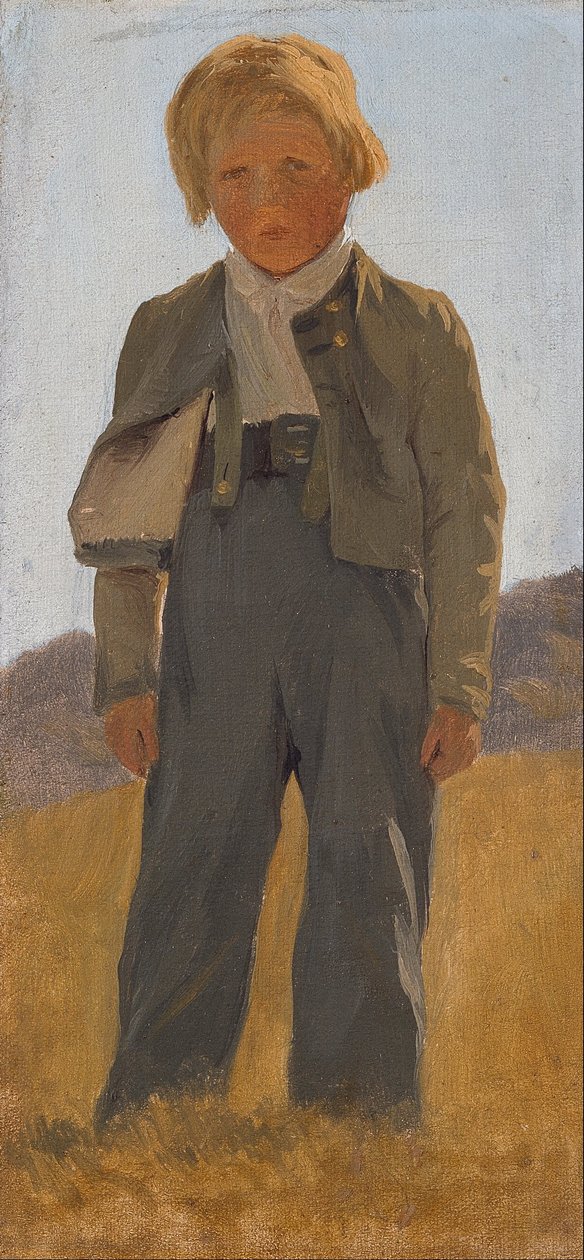 Hirtenjunge. Studie von Carlo Dalgas
