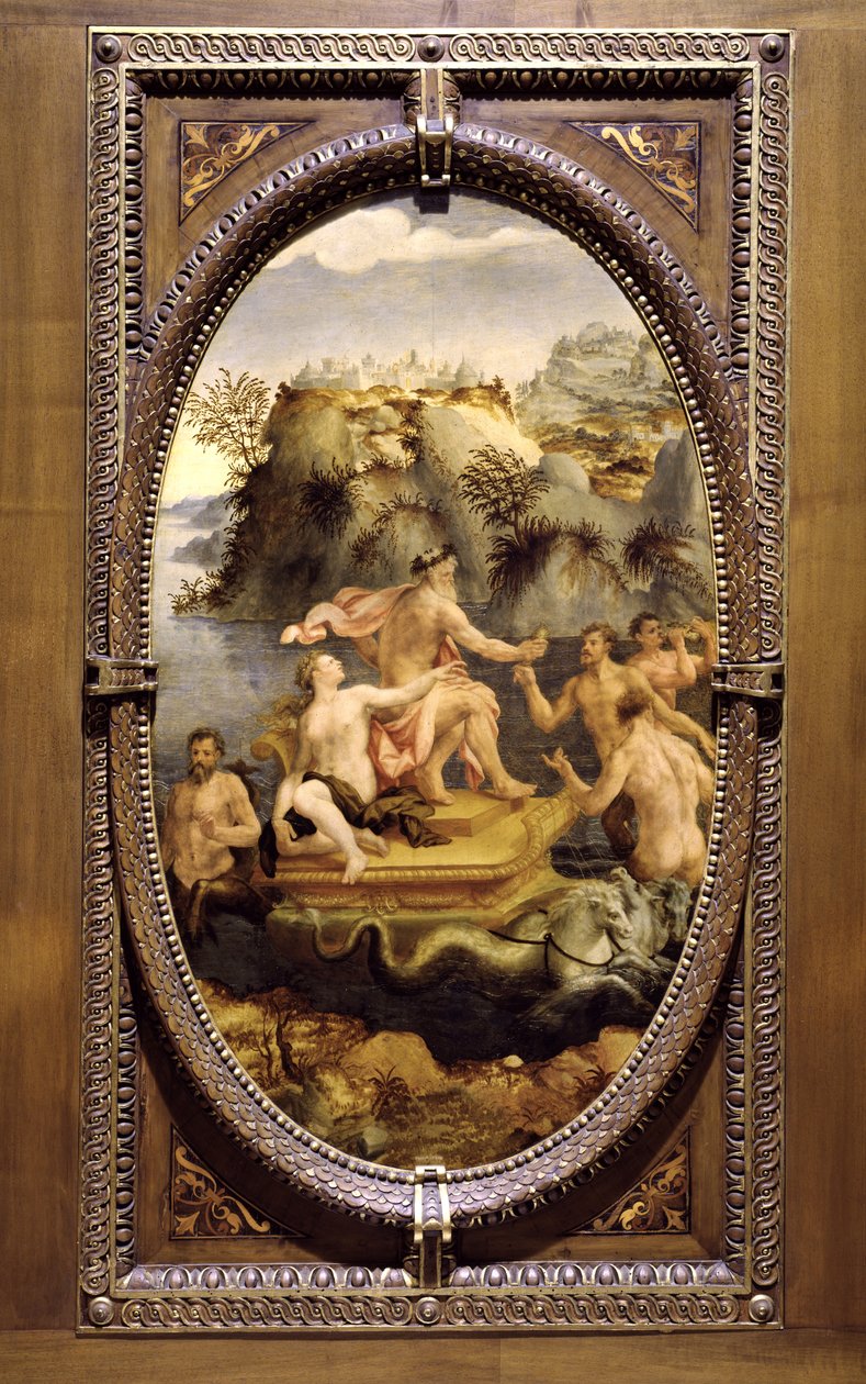 Neptun und Amphitrite, 1572 von Carlo Portelli
