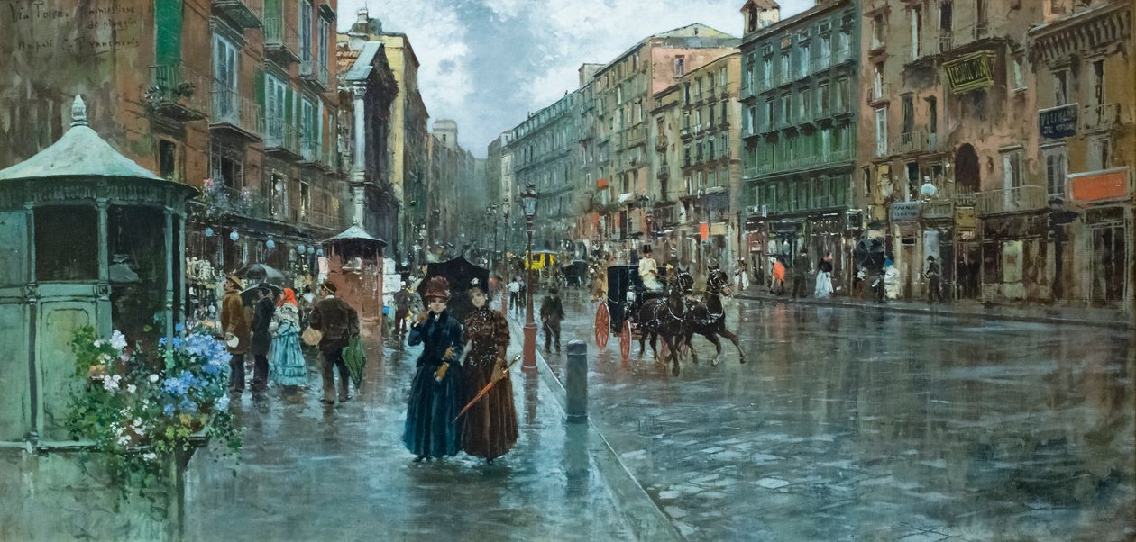 Neapel via Toledo: Es sieht nach Regen aus von Carlo Brancaccio