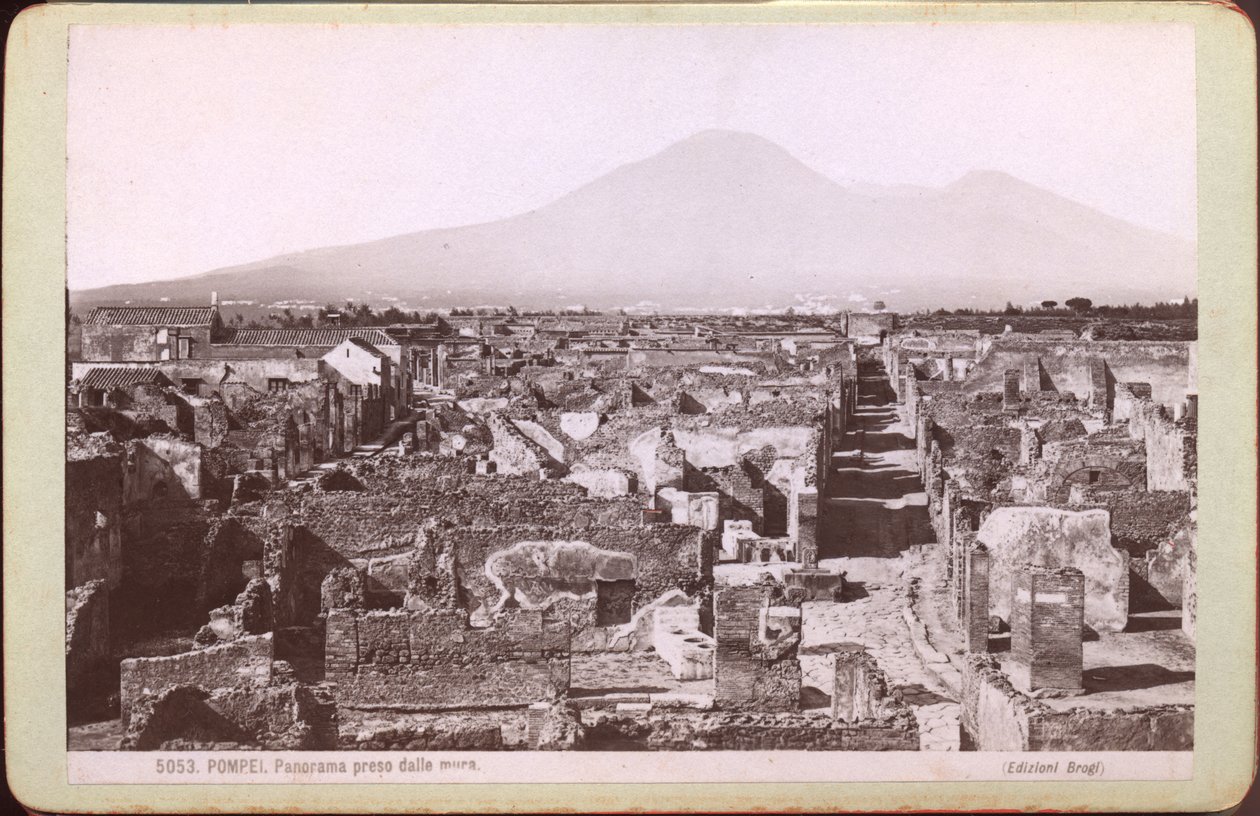 Panorama von Pompeji, ca. 1880 von Carlo Brogi