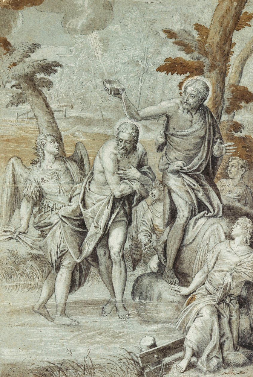 Die Taufe Christi von Carlo Caliari