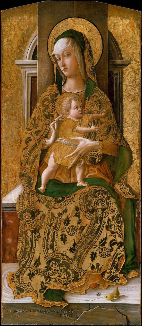 Madonna und Kind auf dem Thron, 1472 von Carlo Crivelli