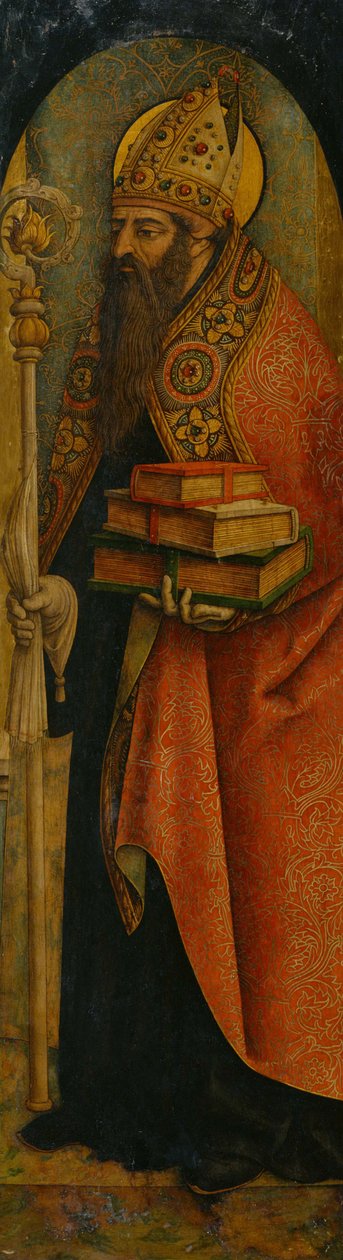 Heiliger Augustinus, 1480er Jahre von Carlo Crivelli
