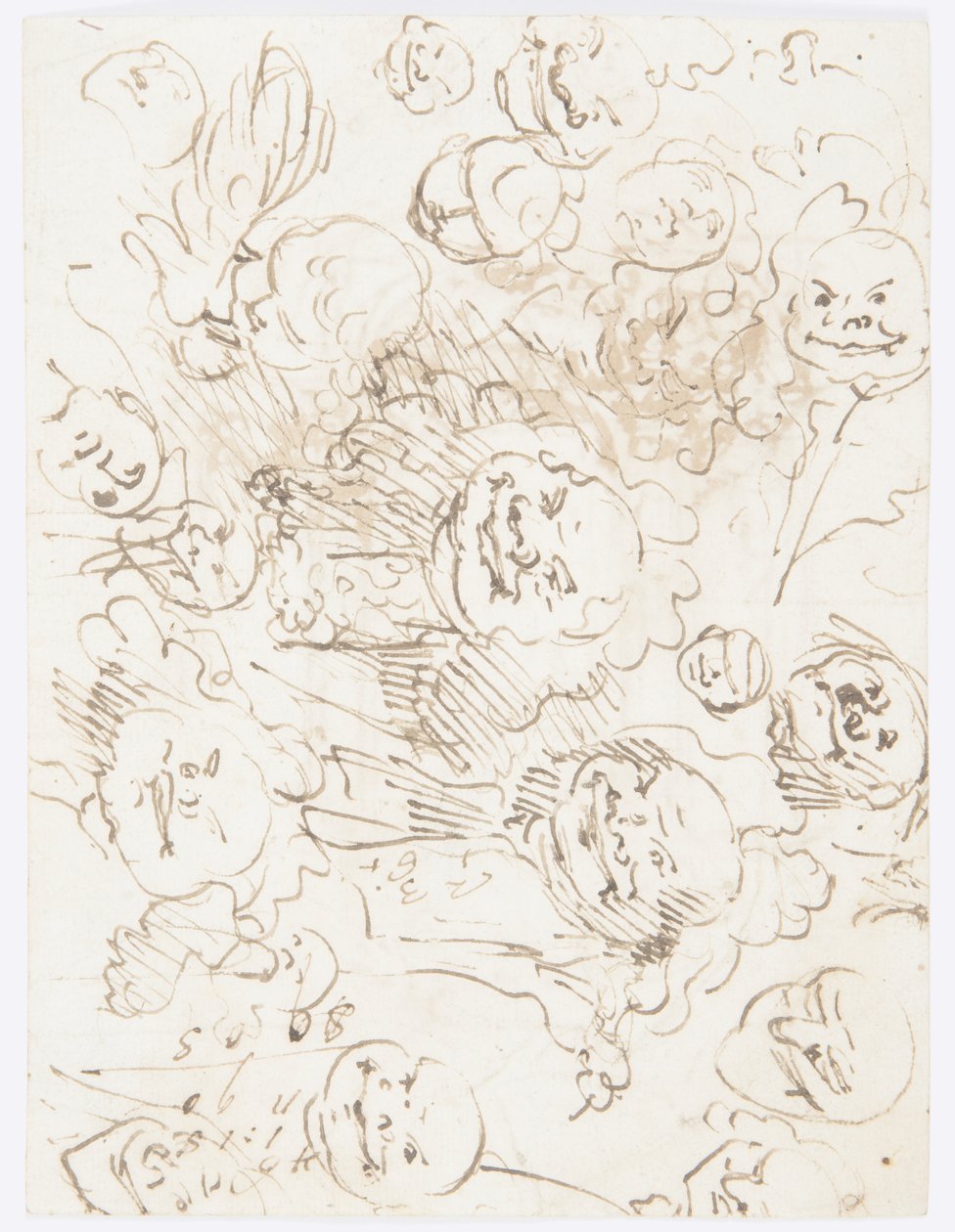 Studien von Köpfen, 1760–80 von Carlo Marchionni