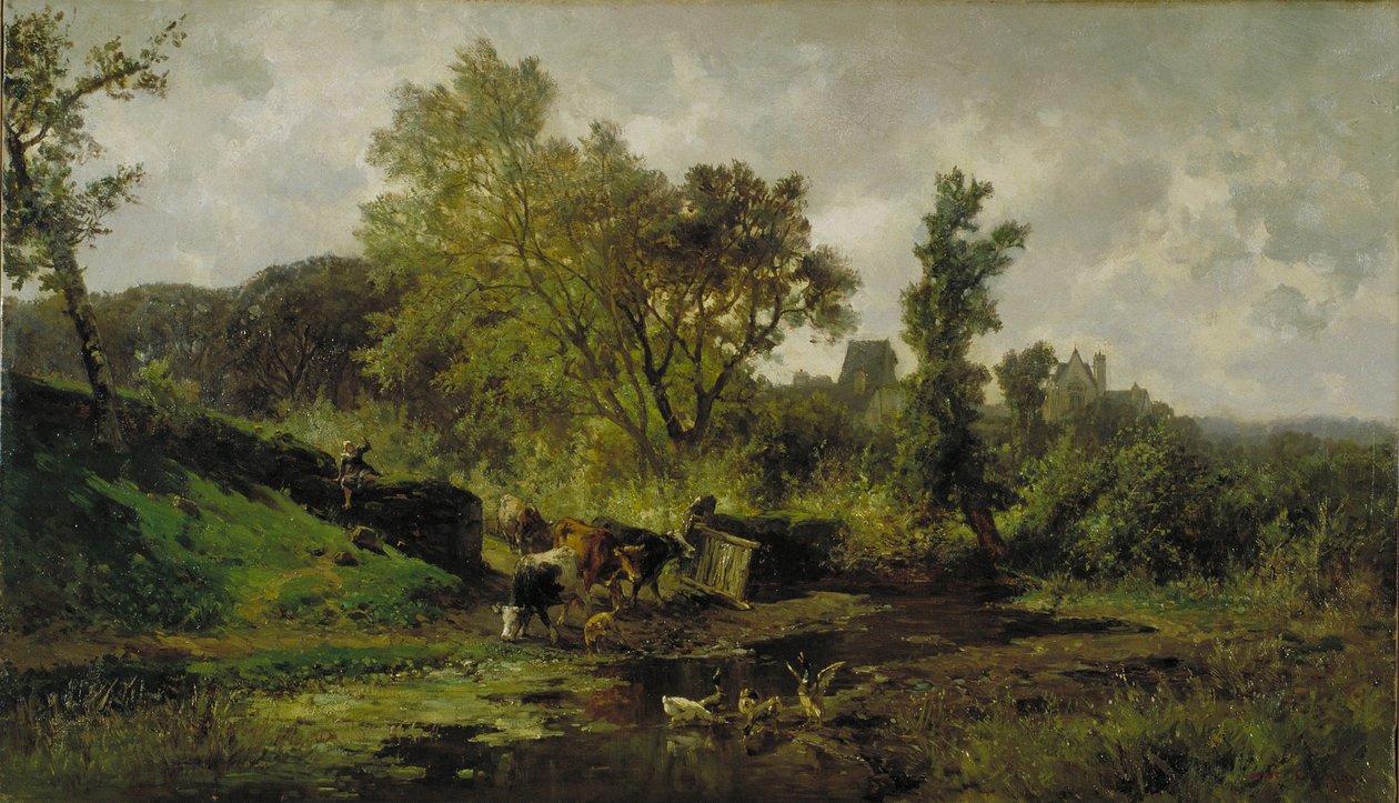 Flämische Landschaft von Carlos de Haes