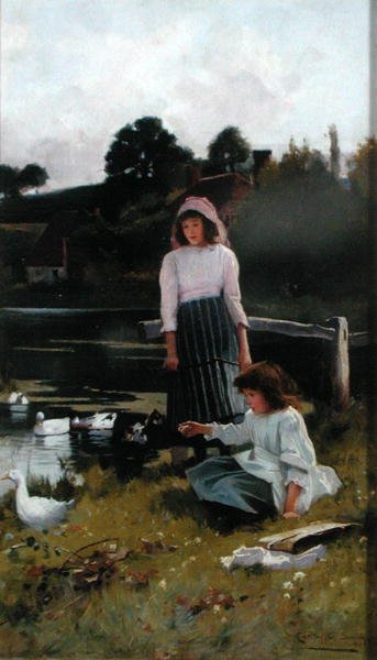 Enten füttern von Carlton Alfred Smith