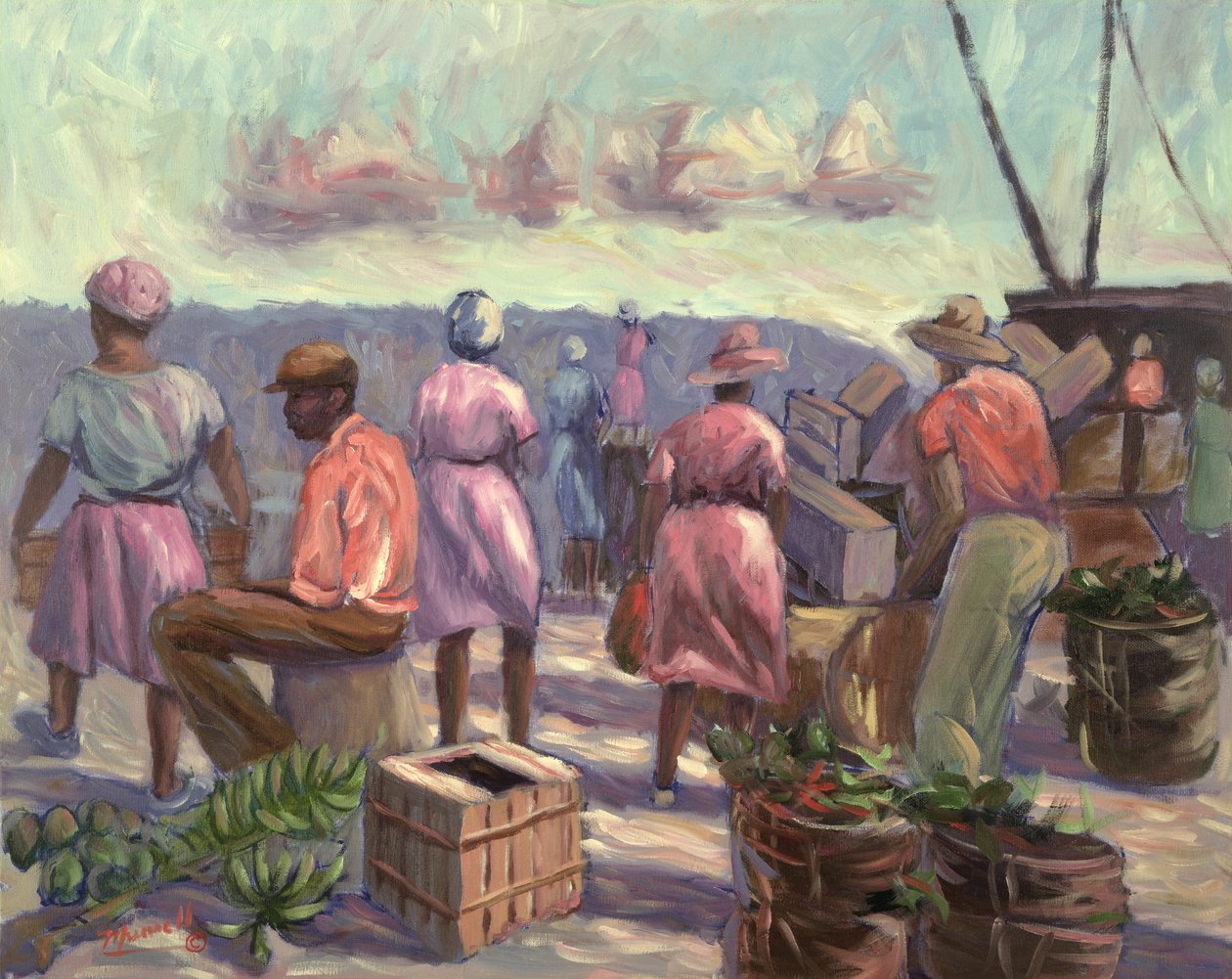 Der Marktplatz, 1988 von Carlton Murrell