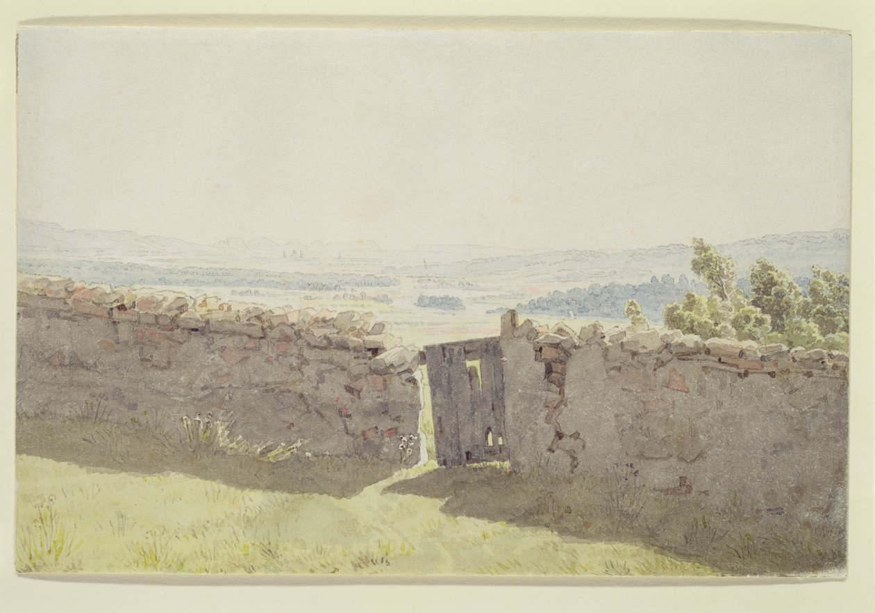 Tor in der Gartenmauer von Caspar David Friedrich