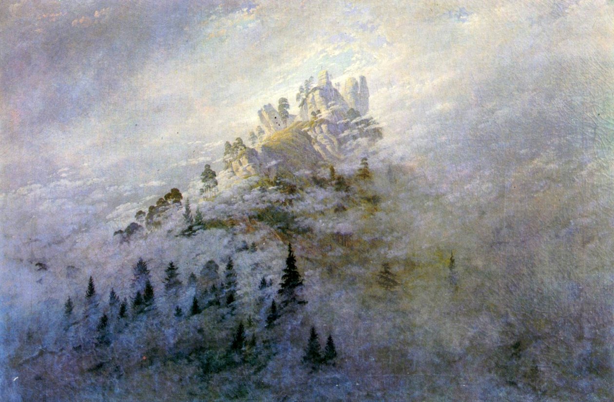 Morgennebel im Gebirge von Caspar David Friedrich