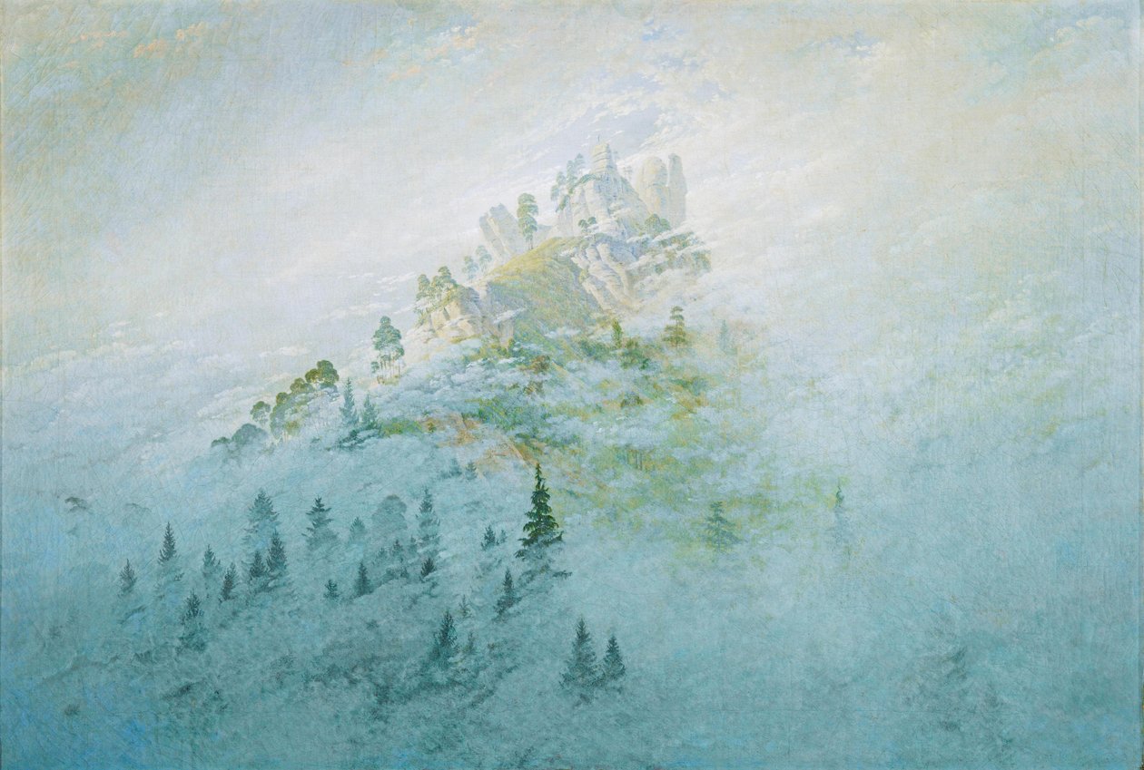 Morgennebel in den Bergen von Caspar David Friedrich