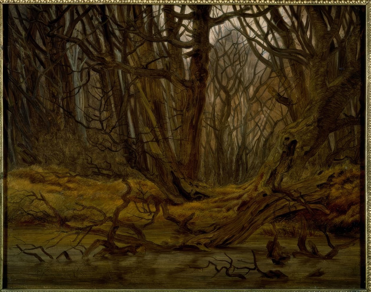 Wald im Spätherbst von Caspar David Friedrich