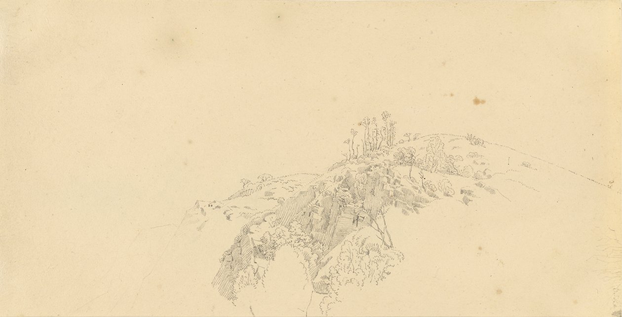 Landschaft (Studie) von Caspar David Friedrich