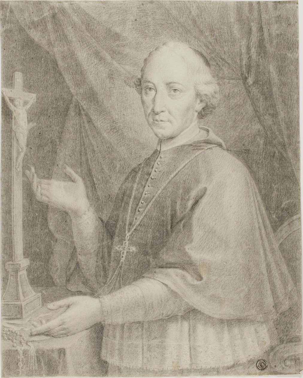 Porträt eines Geistlichen von Caspar Netscher