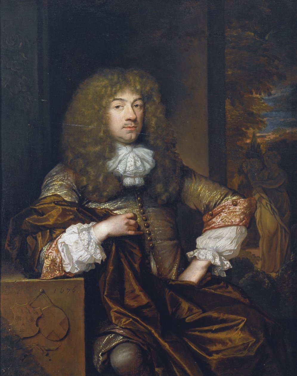 Porträt von Jan Boudaen Courten (1635-1716) von Caspar Netscher
