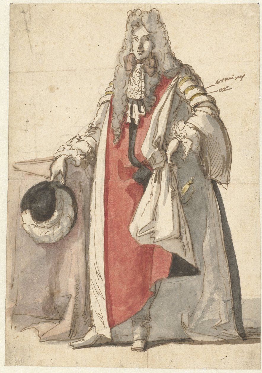 Porträt von Wilhelm III. im Staatskleid von Caspar Netscher