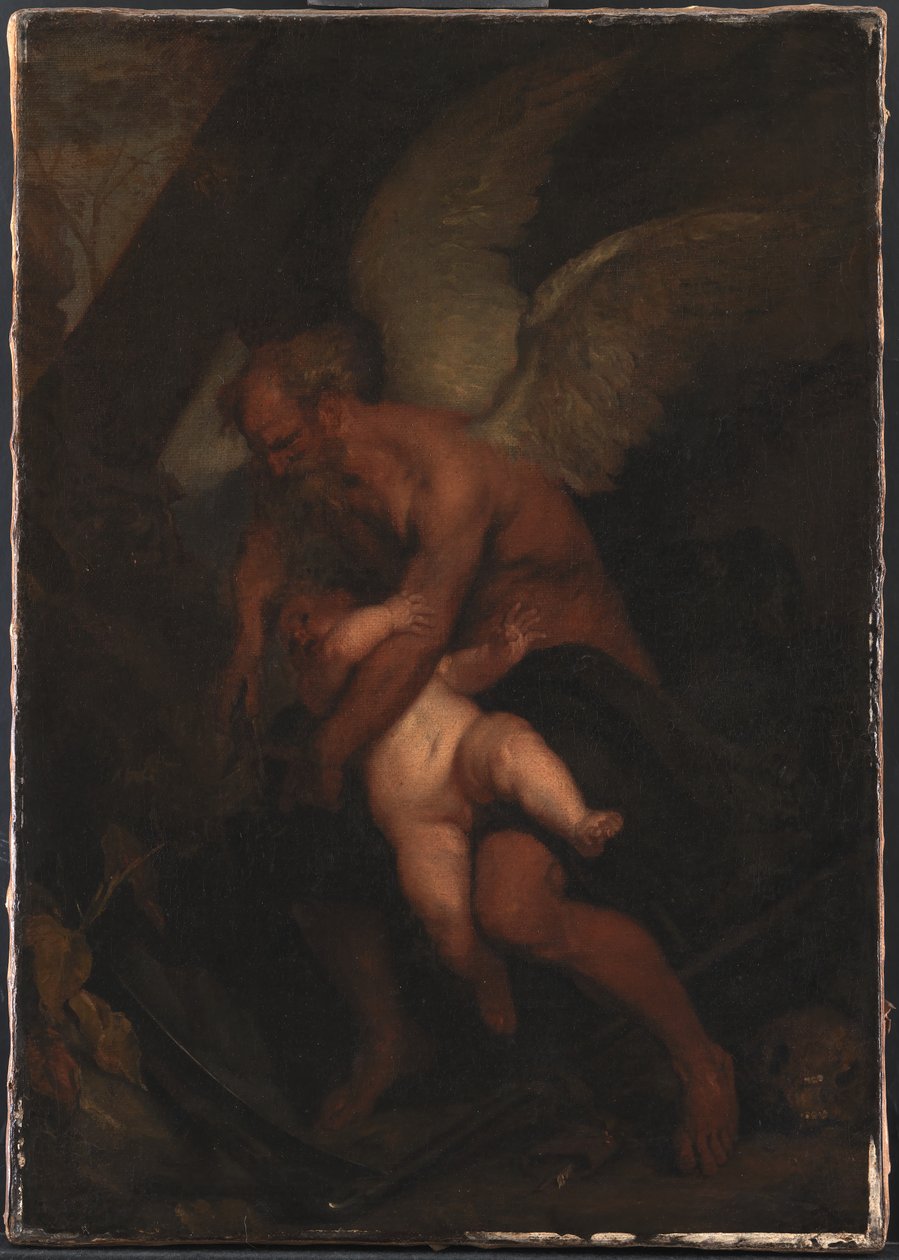 Die Zeit stutzt Cupidos Flügel von Caspar Netscher
