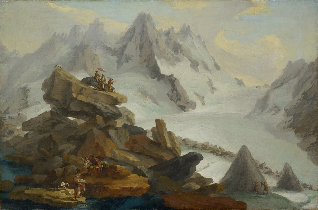 Der Lauteraargletscher von Caspar Wolf