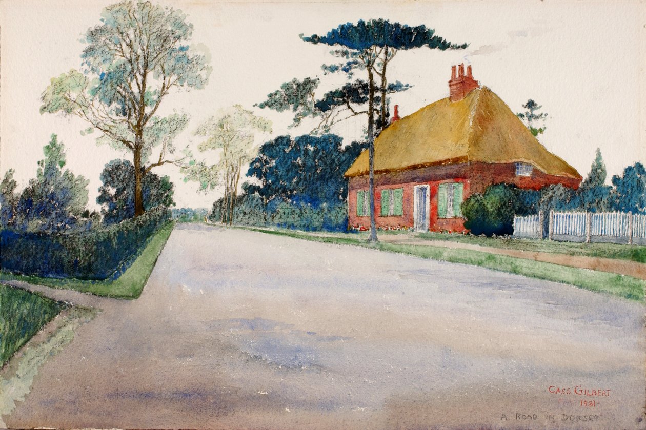 Eine Straße in Dorset, 1931 von Cass Gilbert