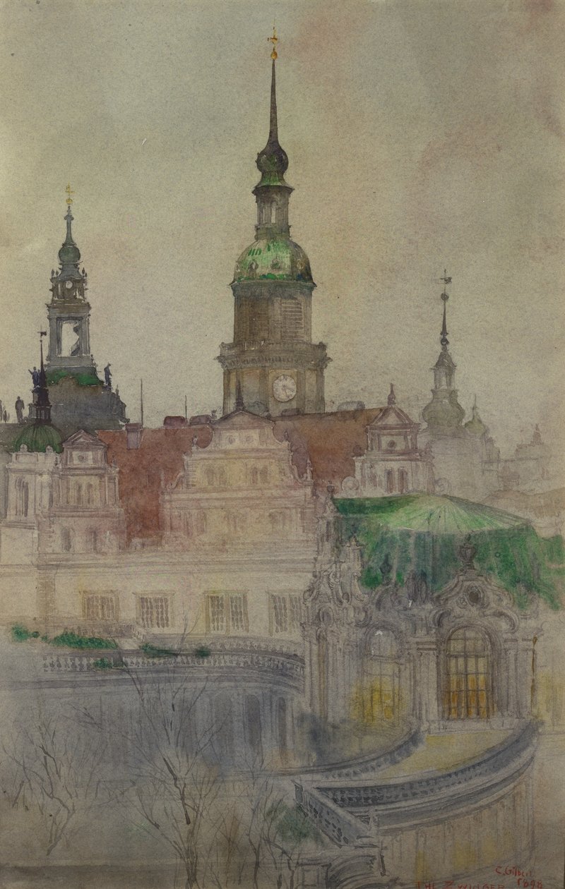 Die Zwingertürme, Dresden von Cass Gilbert