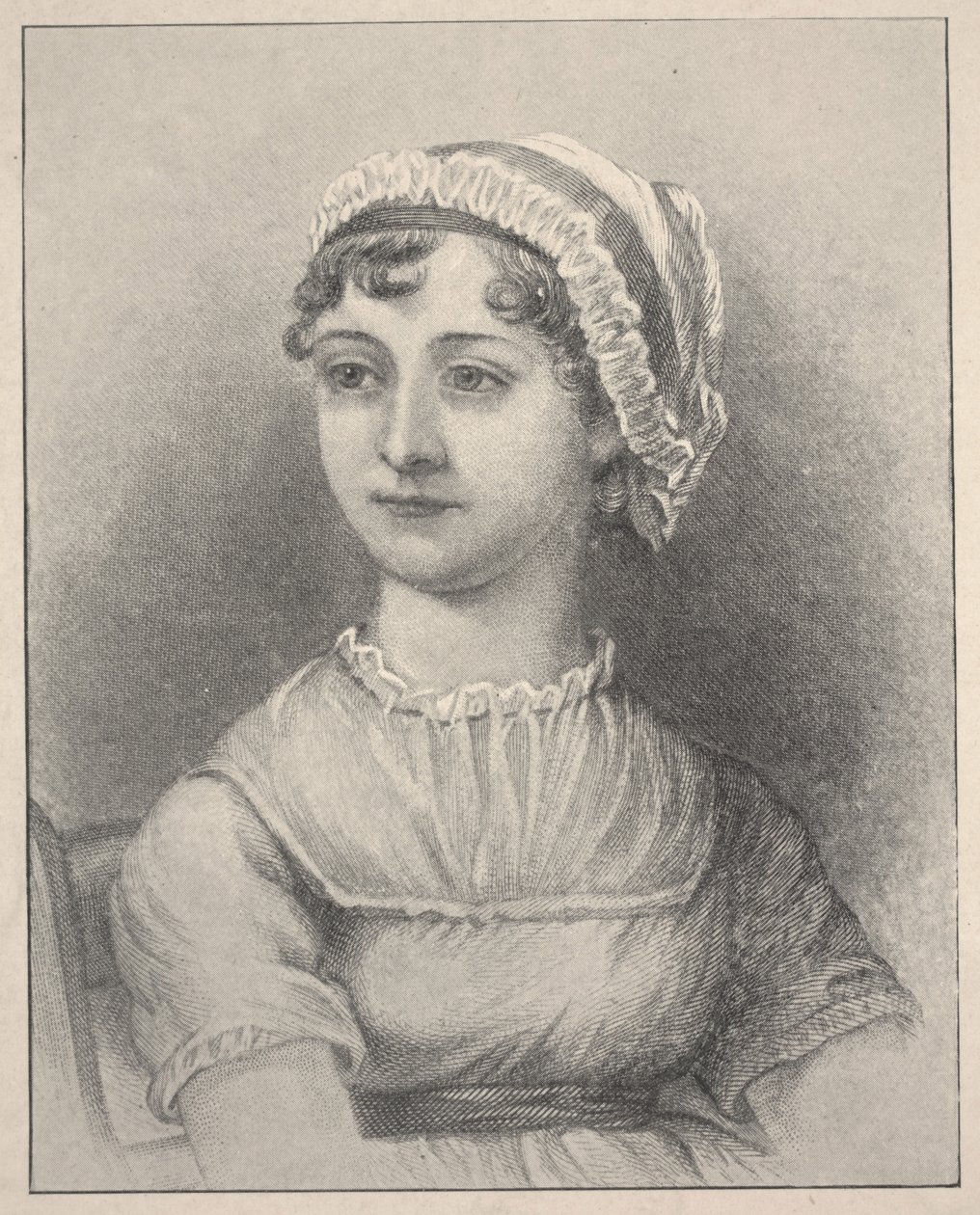 Jane Austen (Gravur) von Cassandra (after) Austen