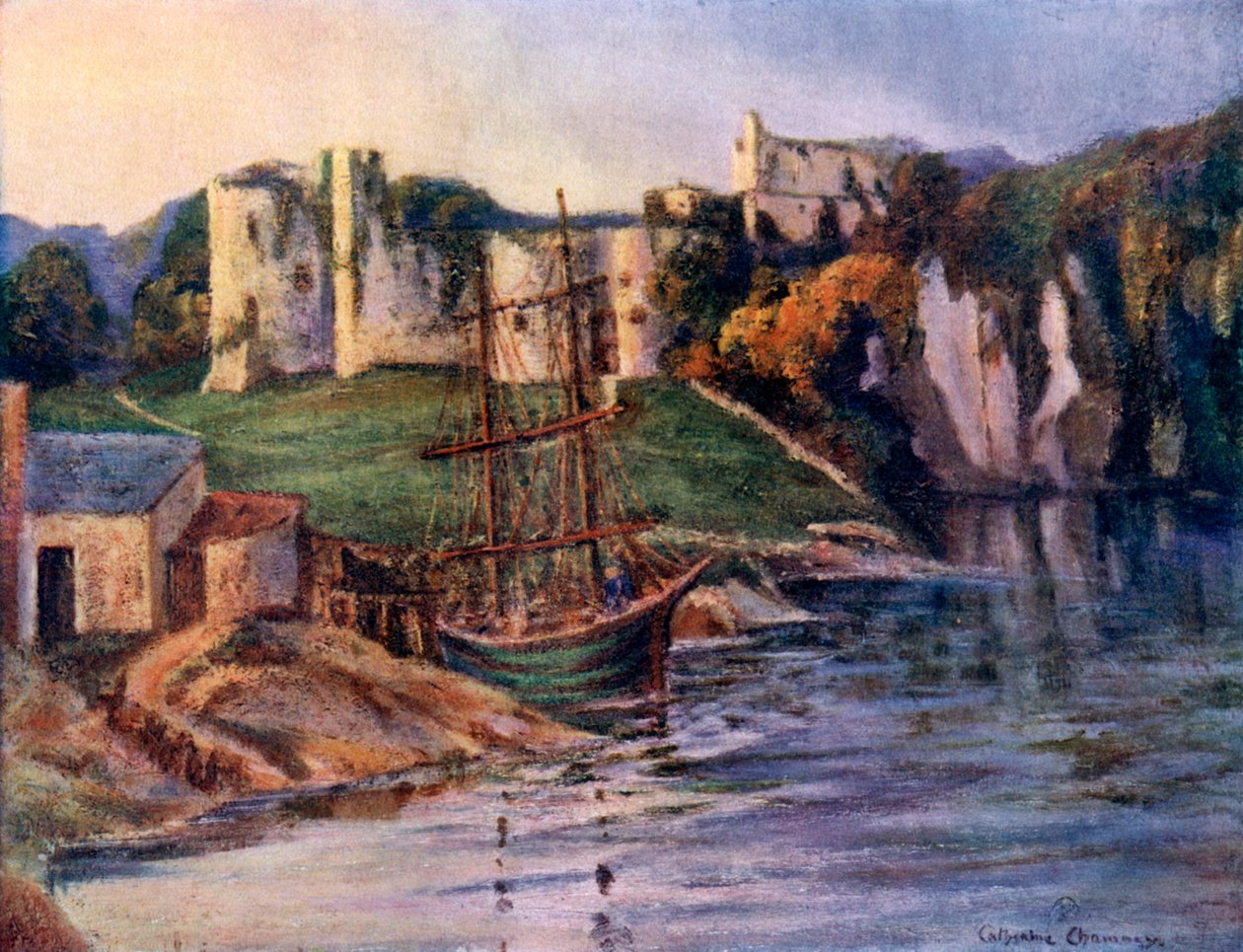Chepstow Castle, Monmouthshire, Wales von Catharine Chamney