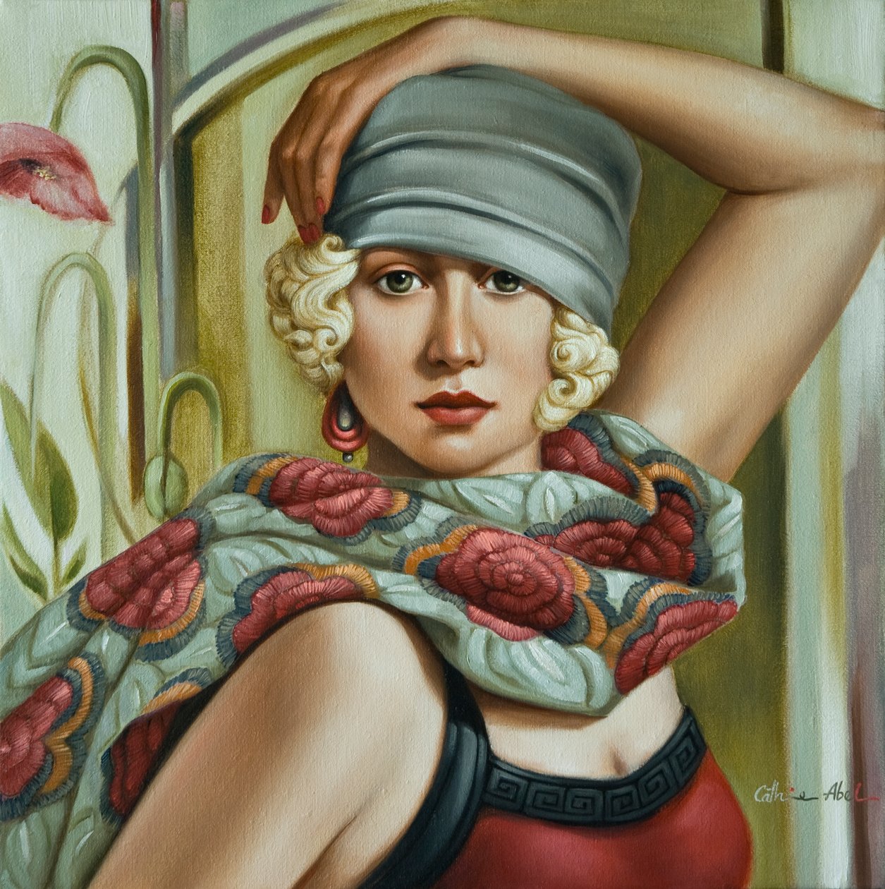 Graue Cloche von Catherine Abel