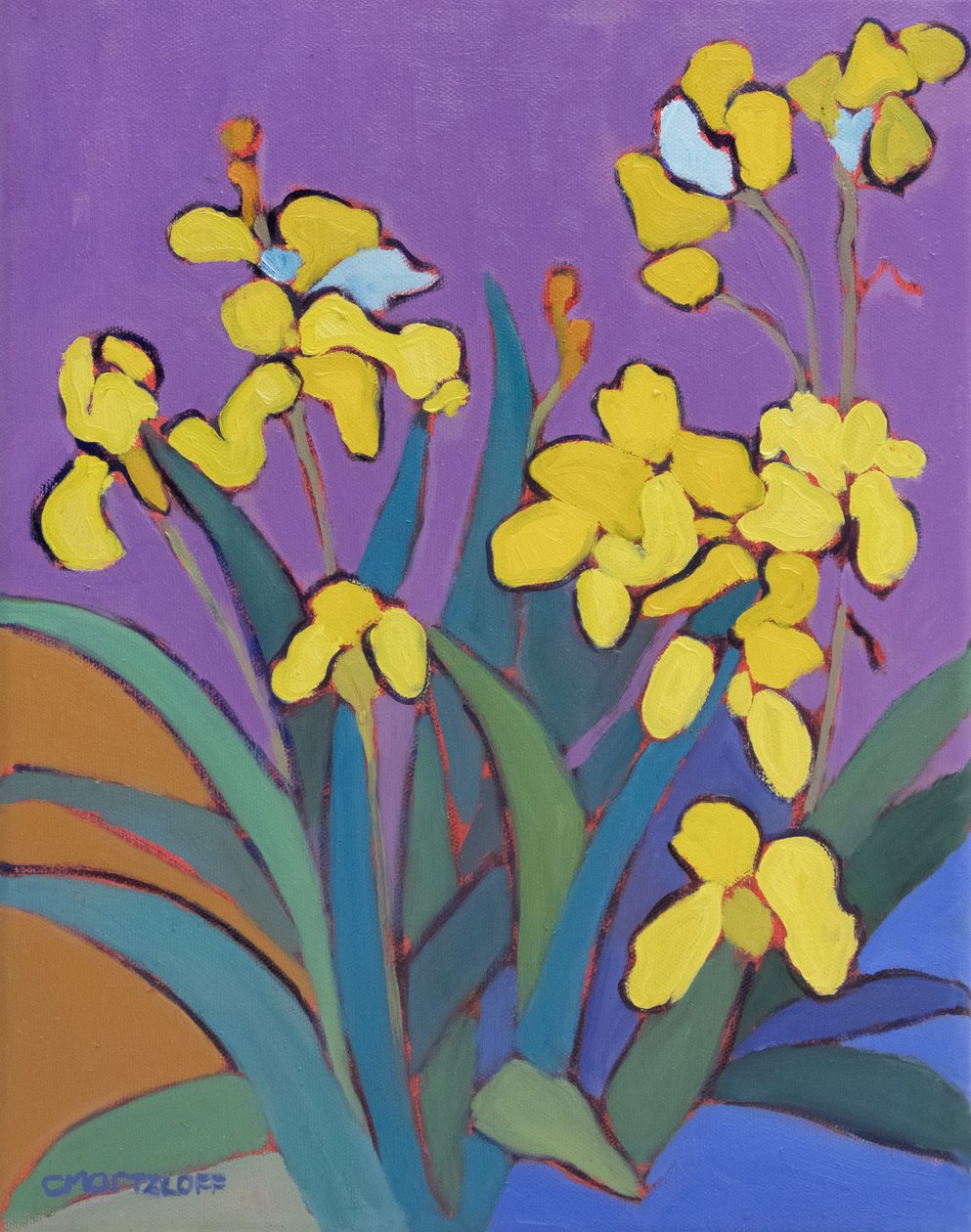 Sommer-Iris-Garten, 2024 von Catherine J Martzloff