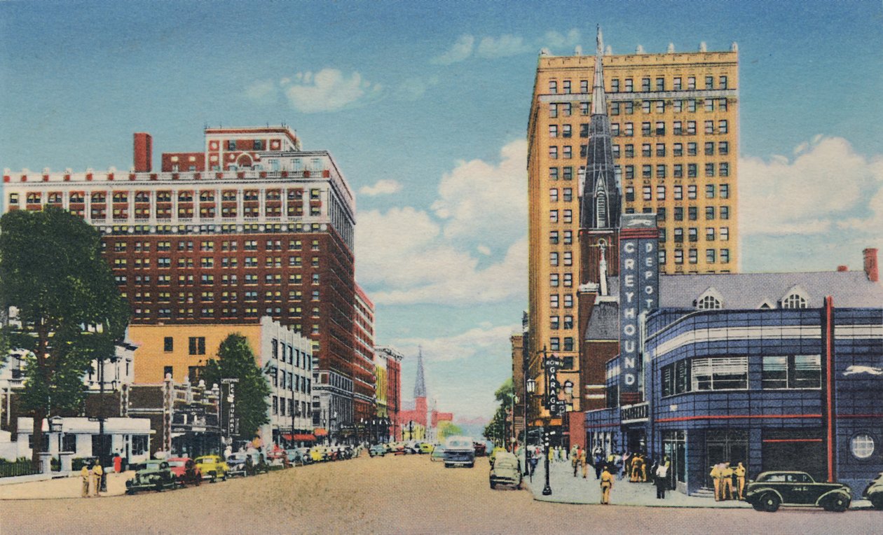 Broadway Blick nach Osten, 1942 von Caufield and Shook