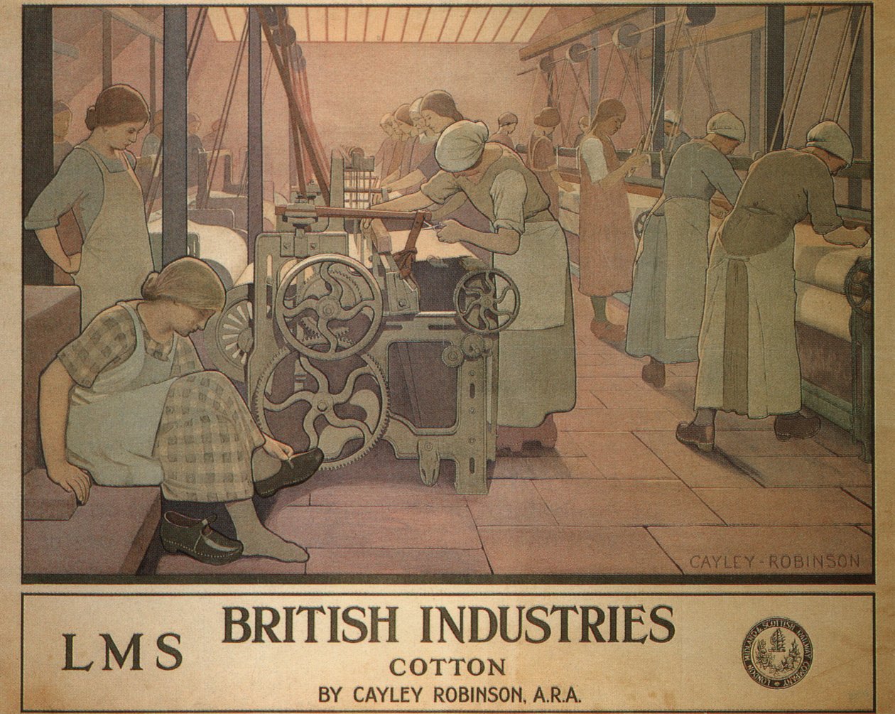 Britische Industrien - Baumwolle, 1924 von Cayley Robinson