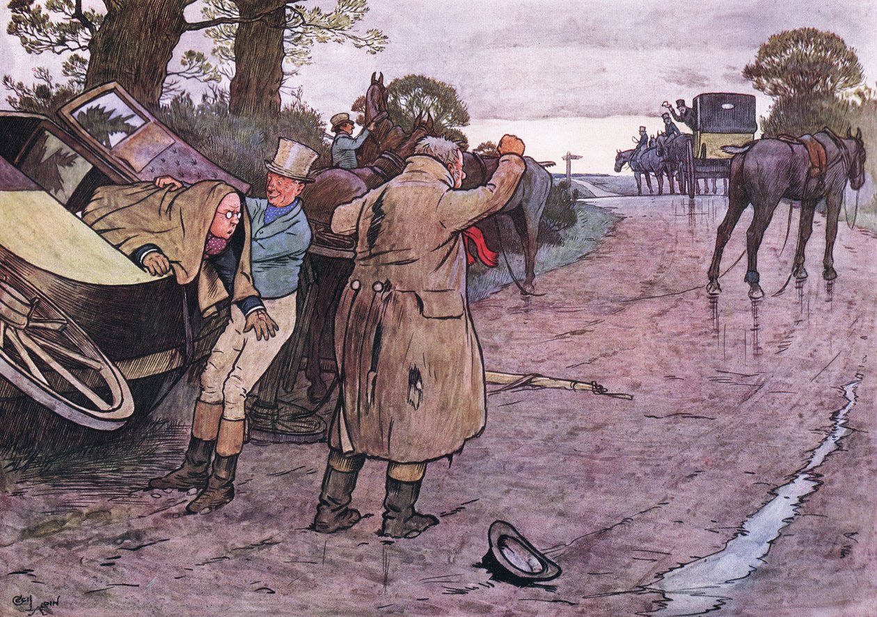 Liebe zu Tuppy, willst du nicht aufstehen - Fahrt weiter, Jungs, antwortete Jingle von Cecil Charles Windsor Aldin