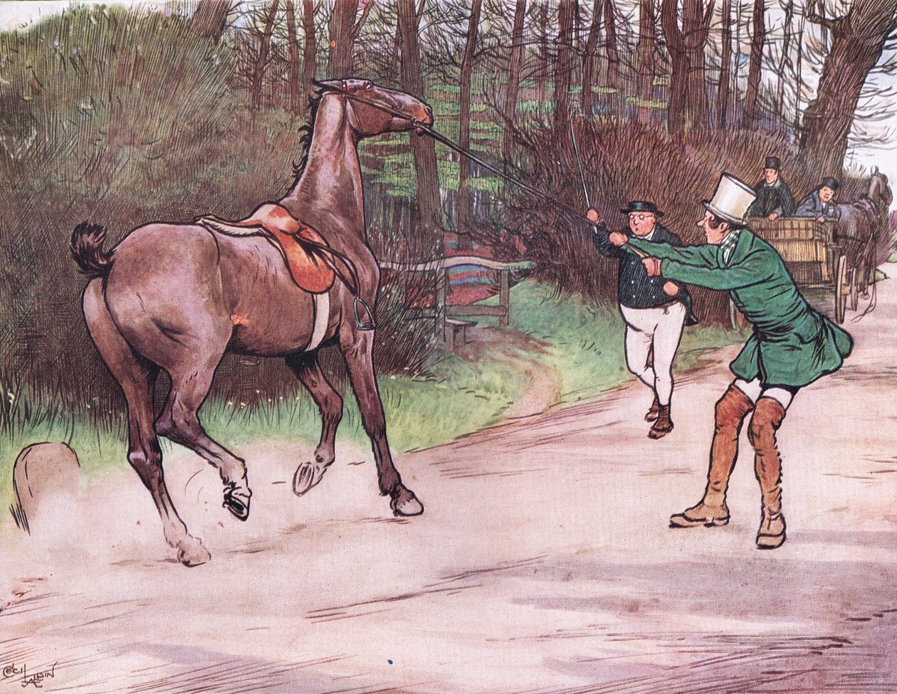 Mr. Pickwick eilte ihm zu Hilfe von Cecil Charles Windsor Aldin