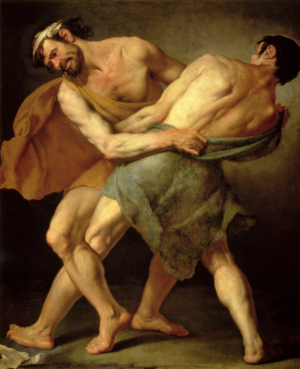 Zwei Ringer von Cesare Francazano