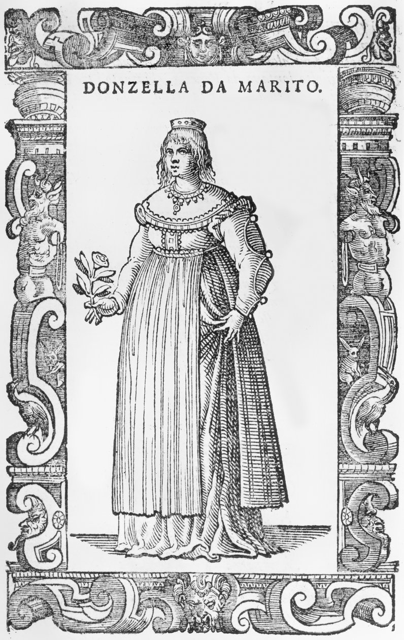 Donzella de Marito, 1590 von Cesare Vecellio