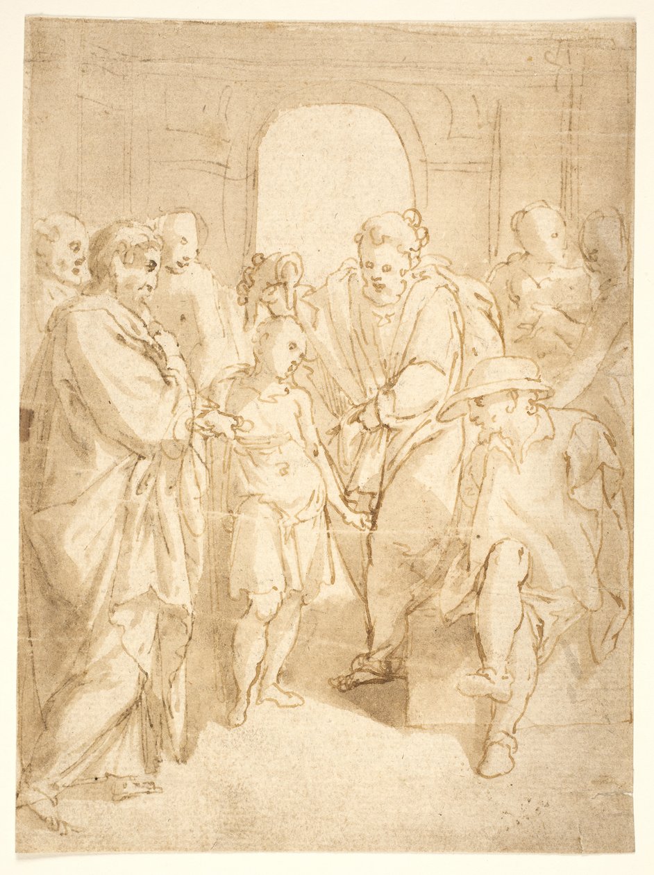 David wird von Samuel gesalbt von Cesare Nebbia
