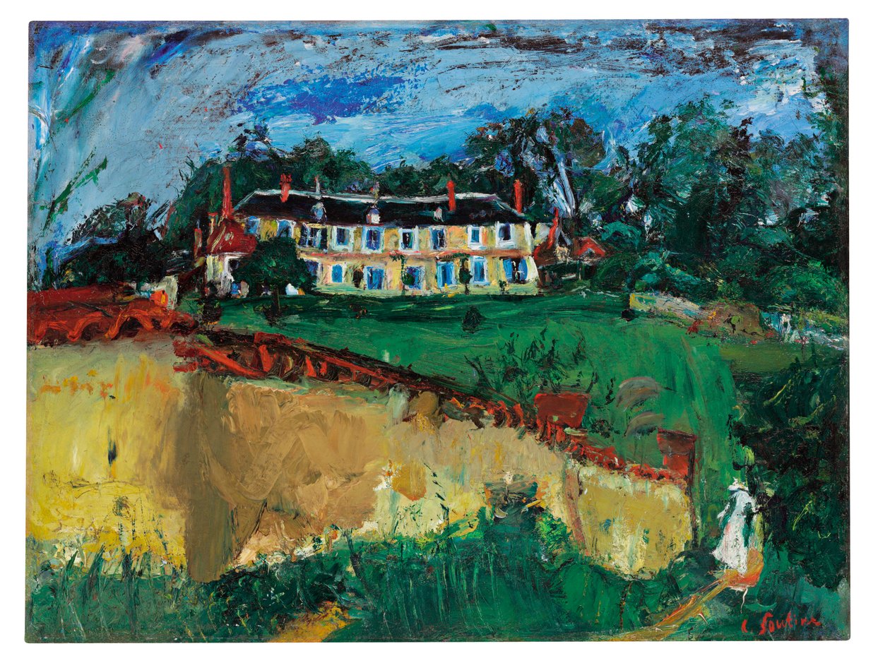 Altes Haus in der Nähe von Chartres, ca. 1934 von Chaim Soutine