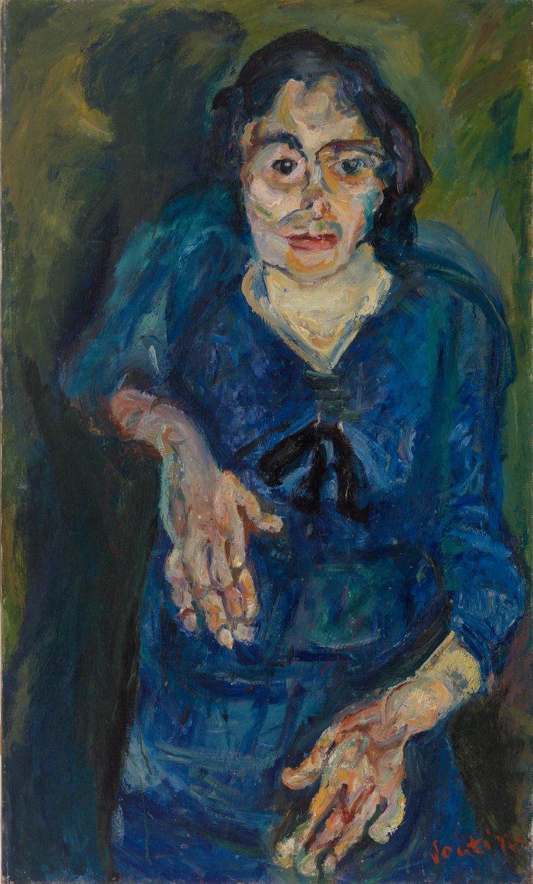 Frau in Blau (La Femme en bleu) von Chaim Soutine