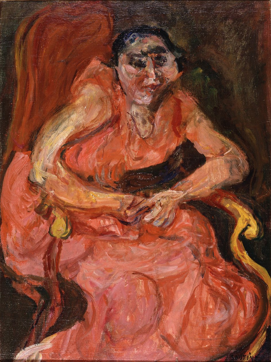 Frau in Pink, um 1924 von Chaim Soutine