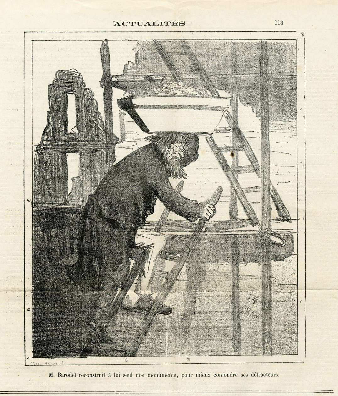 Illustration von Cham (1819-1879) in Le Charivari von Amédée de Noé