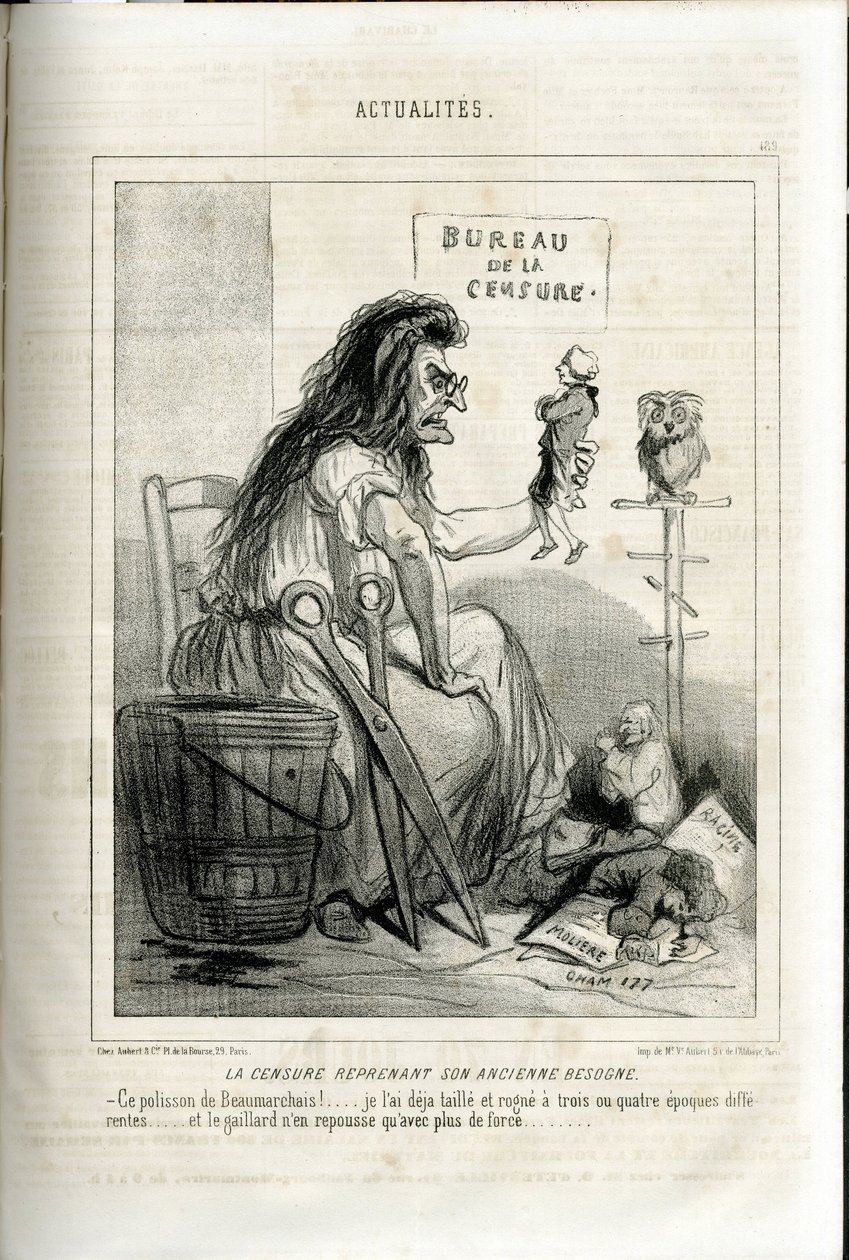 Illustration von Cham (1819-1879) in Le Charivari von Amédée de Noé