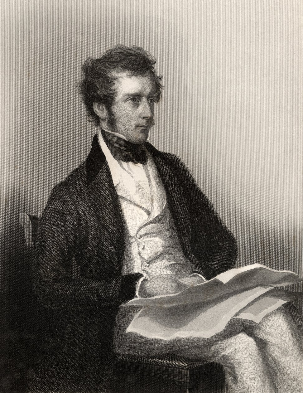 Charles Pelham Villiers, graviert von J. Cochran, aus 